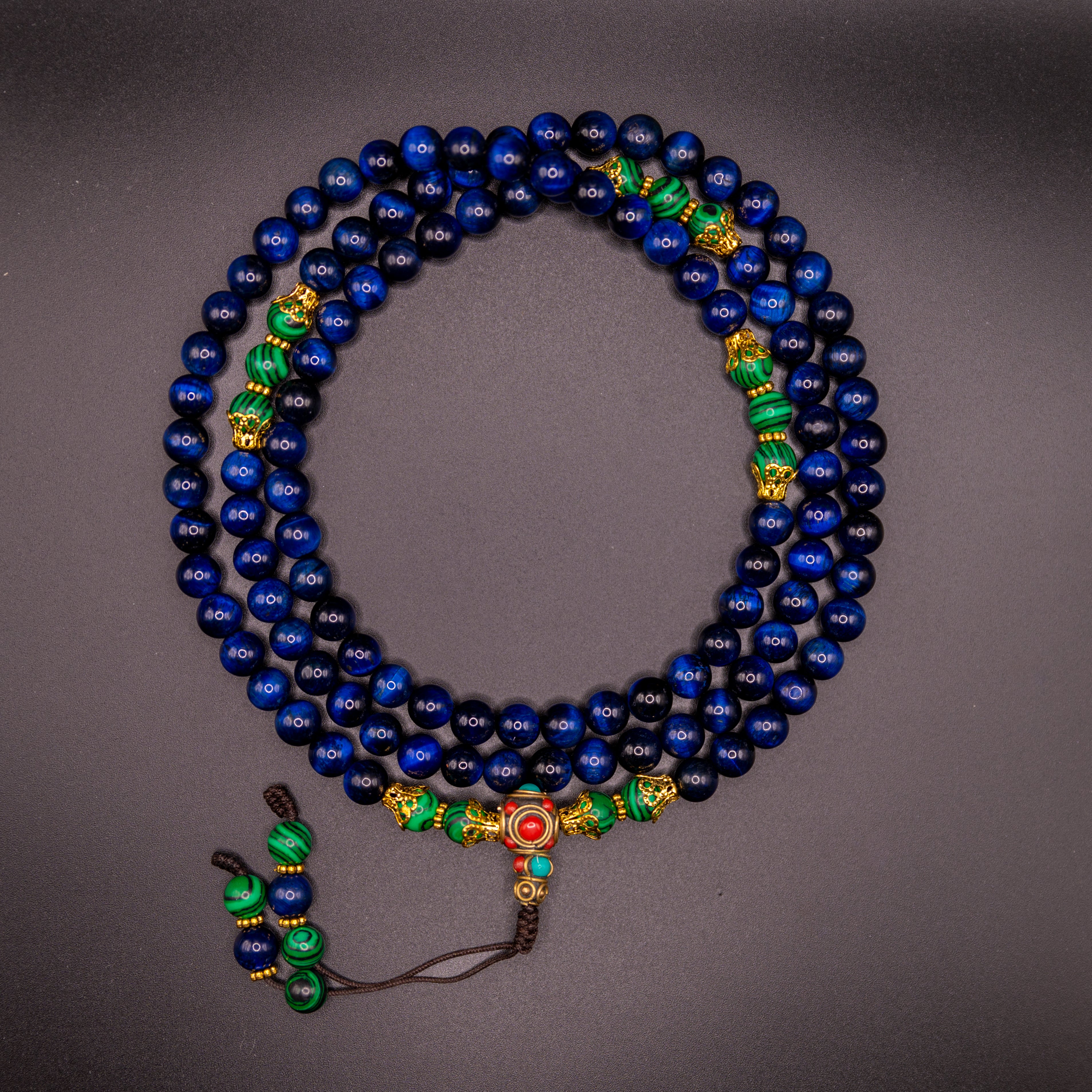 Blue Tiger Eye Clarity and Calm Mala