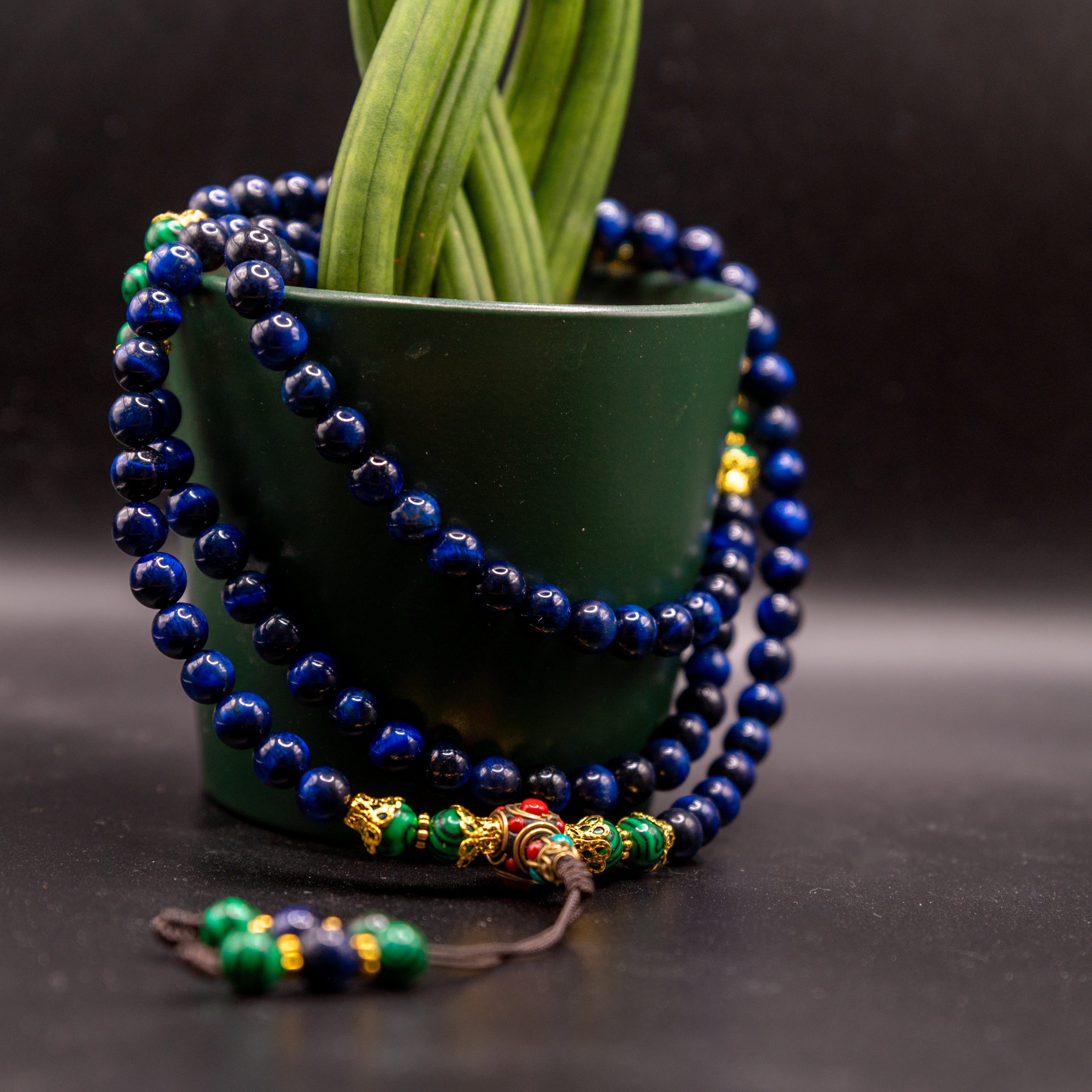 Blue Tiger Eye Clarity and Calm Mala