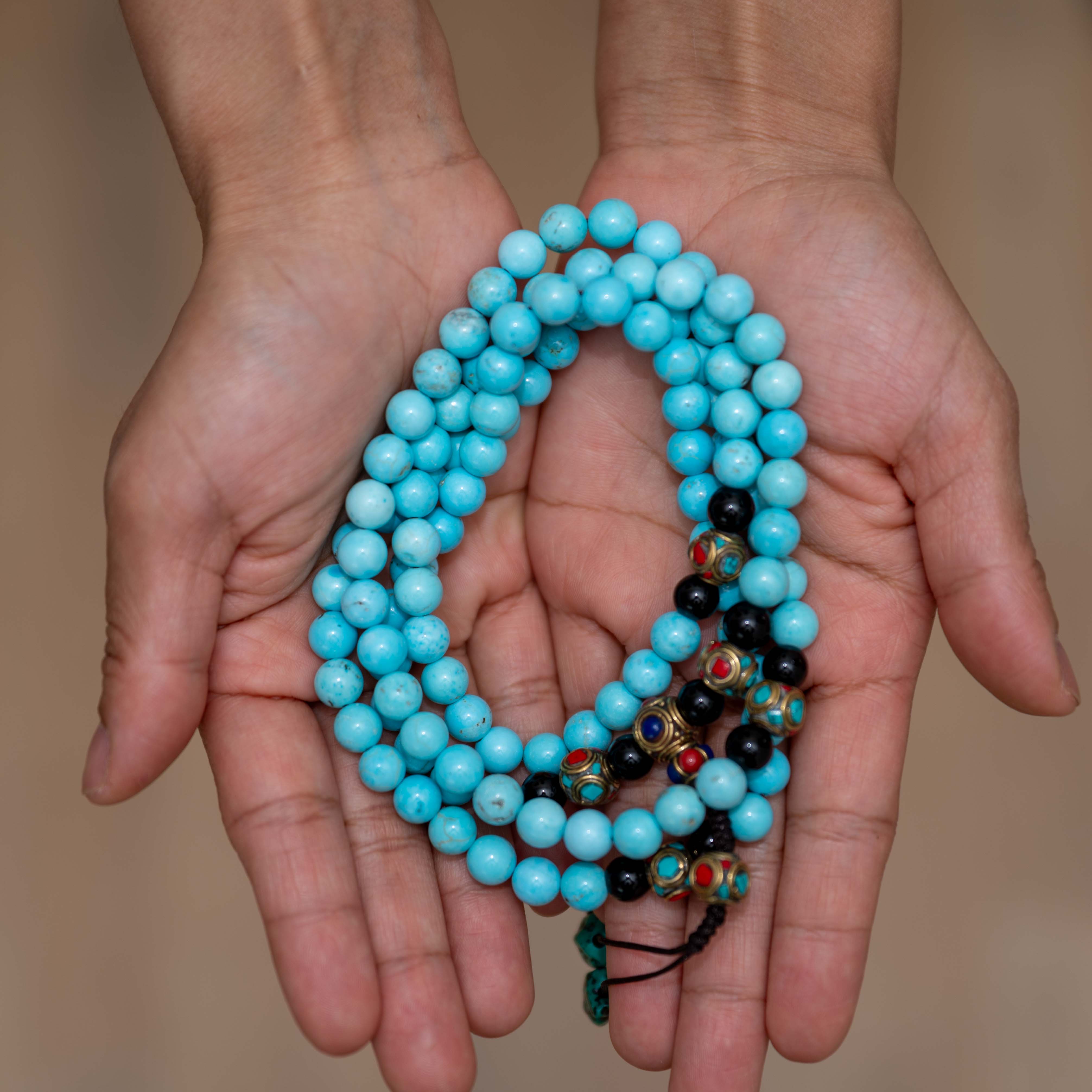 Tibetan Turquoise Serenity Mala